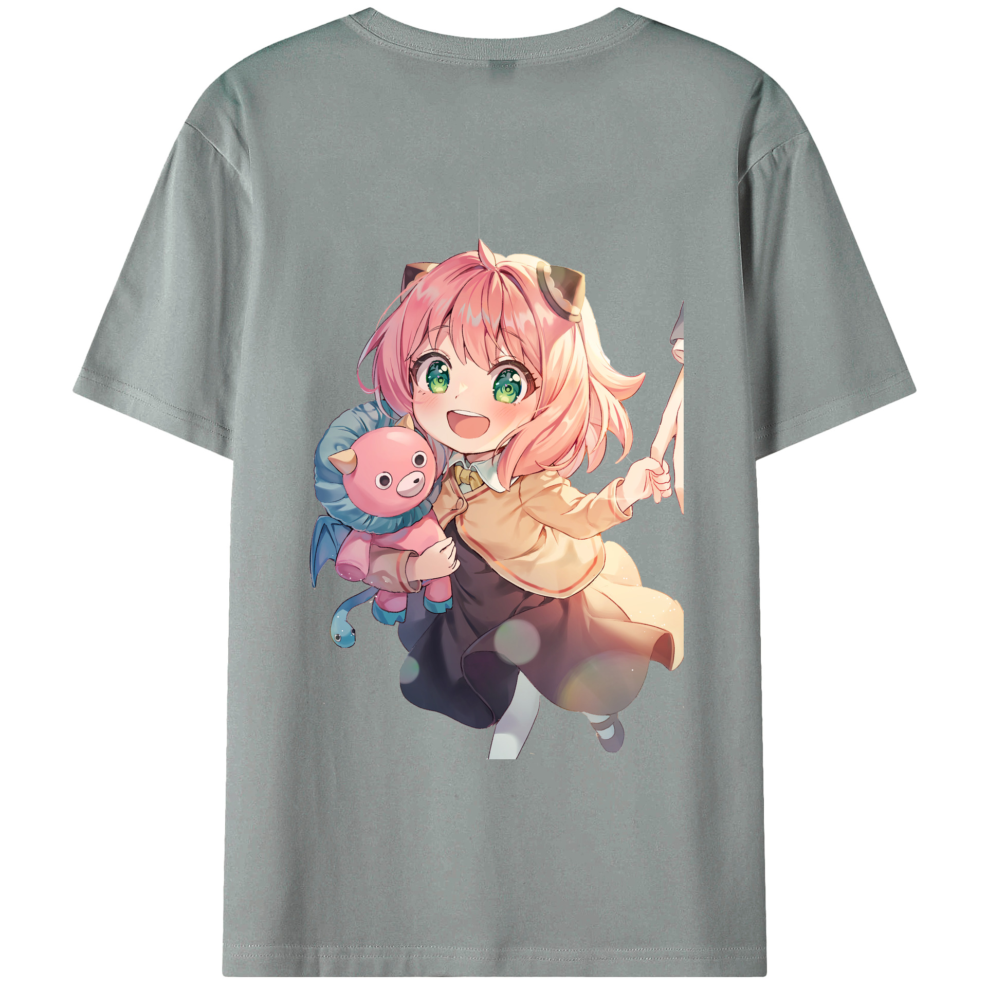 （画像用） SPY×FAMILY间谍家家酒 綿100％ メンズ半袖Tシャツ（バックプリント） 通気性